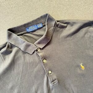 Polo Ralph Lauren Mens 3XLT Big & Tall Short Sleeve Polo Shirt Charcoal Gray